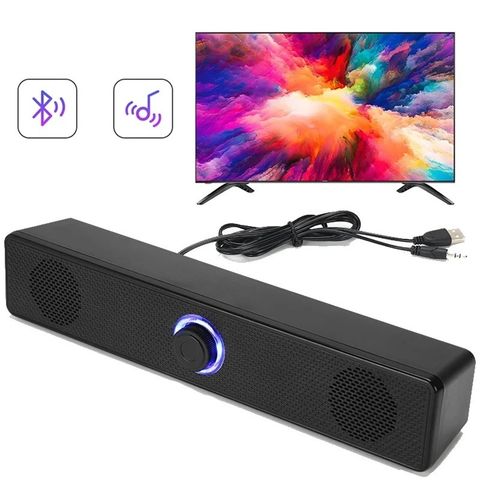 PC Soundbar - Kablet og Trådløs Bluetooth