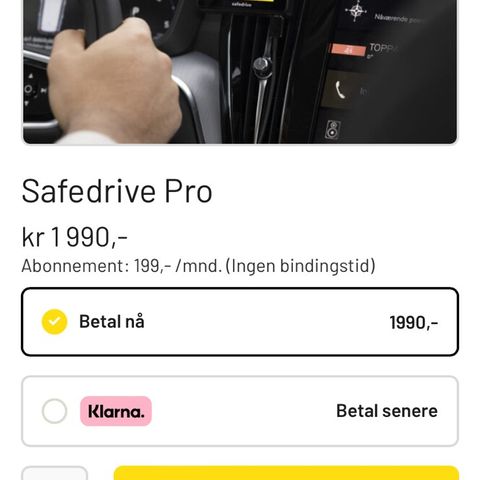 Safedrive selges