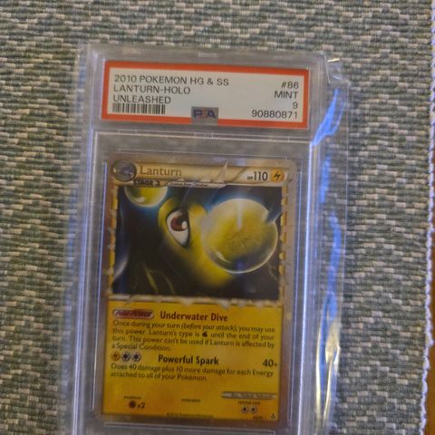 Pokemon Lanturn Holo PSA 9 🙂