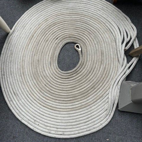 Ankerline. 14 mm flettet blytau for ankervinsj 50m