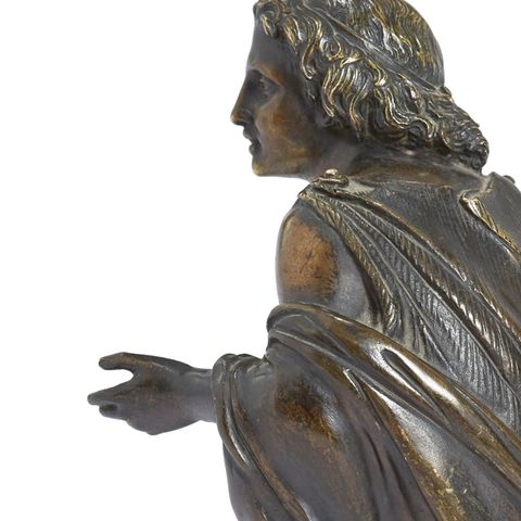 Italiensk figur i bronse