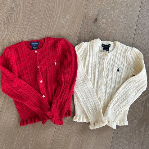 Ralph Lauren strikke jakke/cardigan str 6