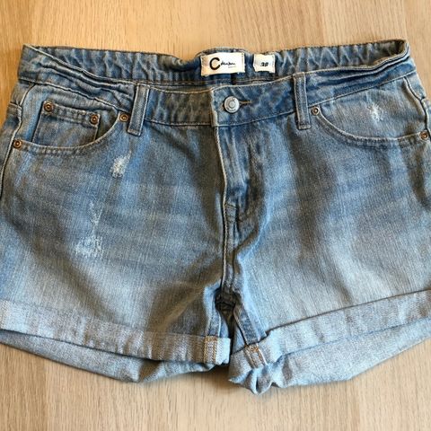 Jeans shorts, fra Cubus, str.38