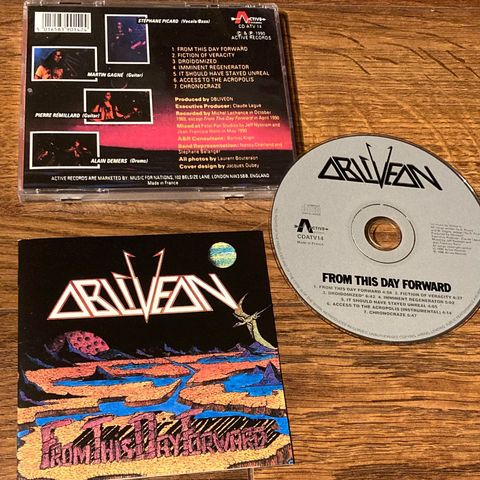 Obliveon - From This Day Forward CD