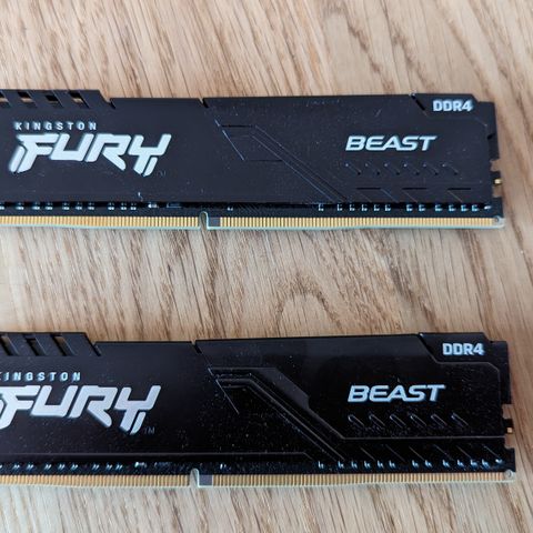 Kingston Fury Beast 3600mhz DDR4 2x16gb
