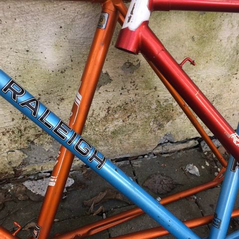 Vintage Raleigh Giro ramme 52cm (BLÅ)