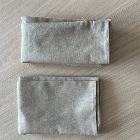 2 beige putetrekk fra HM Home - (ny, aldri brukt)