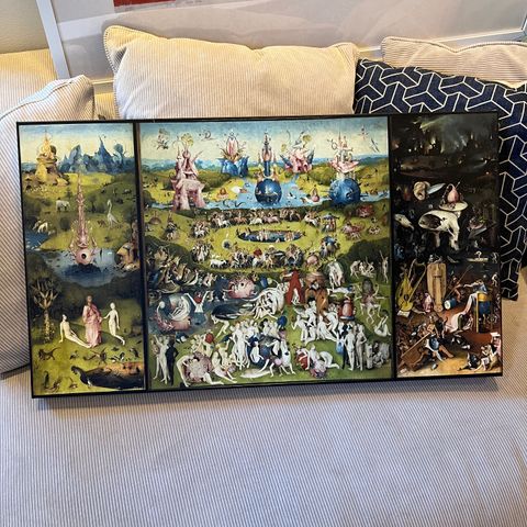 1 x canvas of The Garden of Earthly Delights