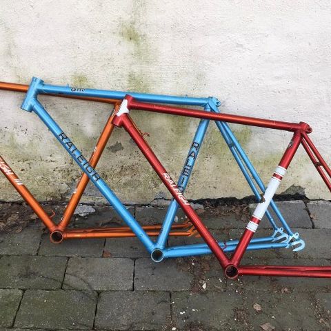 Vintage Raleigh ramme 49 cm (ORANSJE)