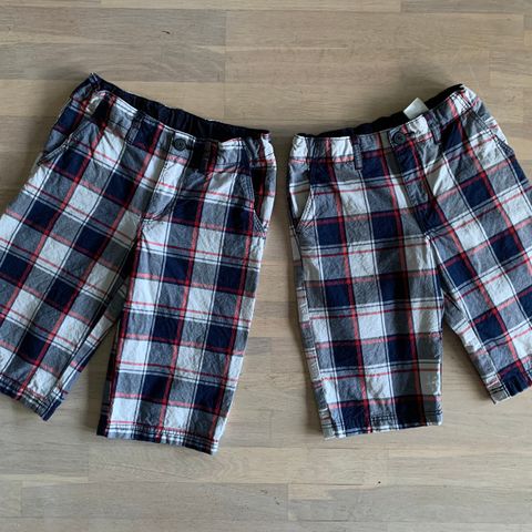 Shorts til barn (søsken?) str. 140/9-10 år og 146/10-11 år