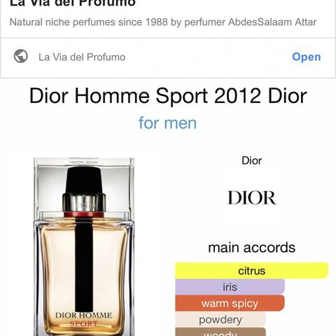 Dior homme sport 2012