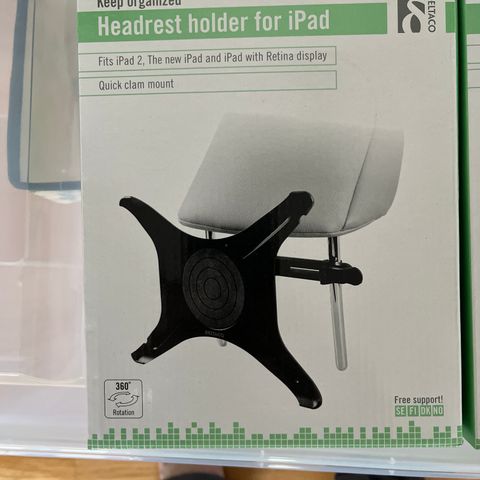 iPad holder til bil, 2 stk