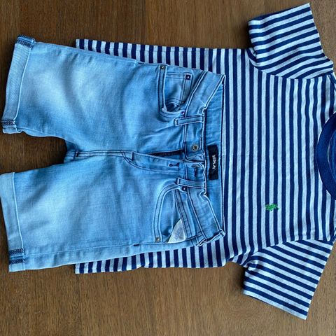 Polo Ralph Lauren t-skjorte og Replay shorts 2-3 år 200 kr