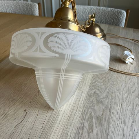 Vintage Art Deco taklampe