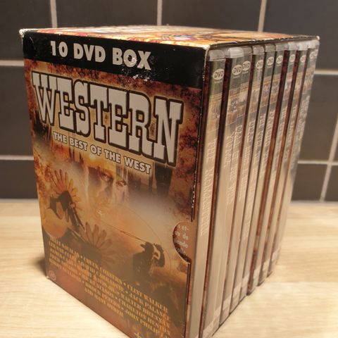 The best of the West - 10 dvd filmer selges kr 250,-