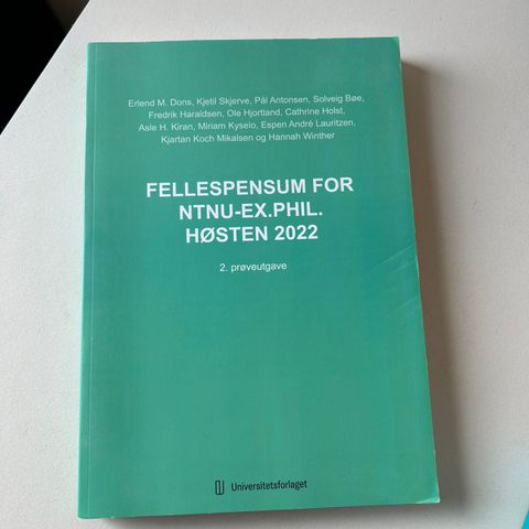 Fellespensum for NTNU-EX.PHIL.