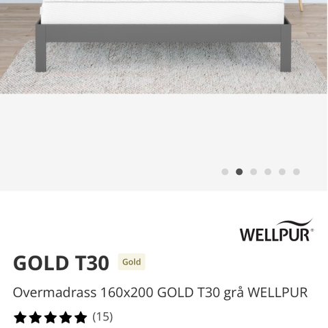 Wellpur Gold T-30 160x200