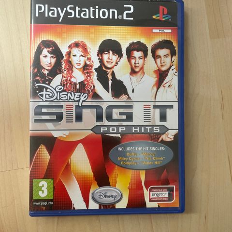 Disney Sing It, pop hits, ps2