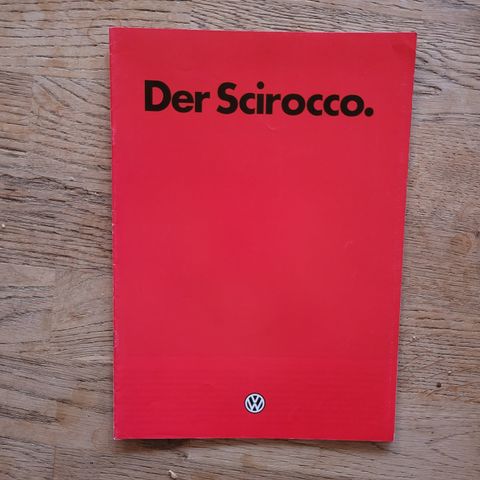 Brosjyre VW Scirocco 1981