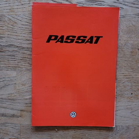 Brosjyre VW Passat 1979