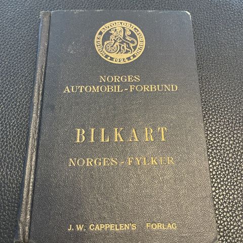 Oldtimer bil kart med flotte reklame bilder fra 1924 Norges Automobil Forbund