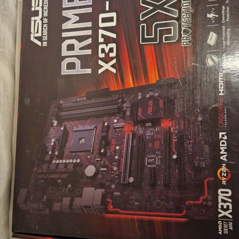 ASUS PRIME X370-A, AMD RYZEN 5 CPU