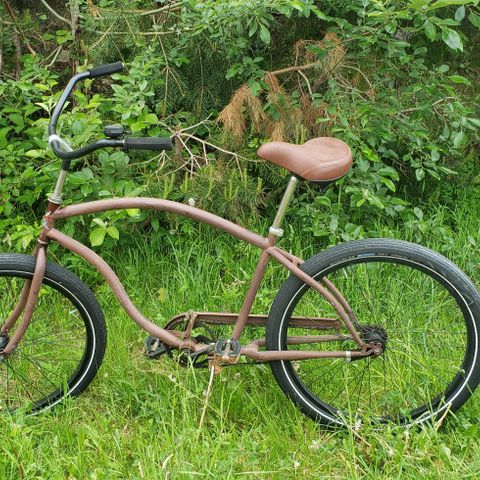 Obs! NY PRIS! Vintage USA 1960s beach cruiser bike.