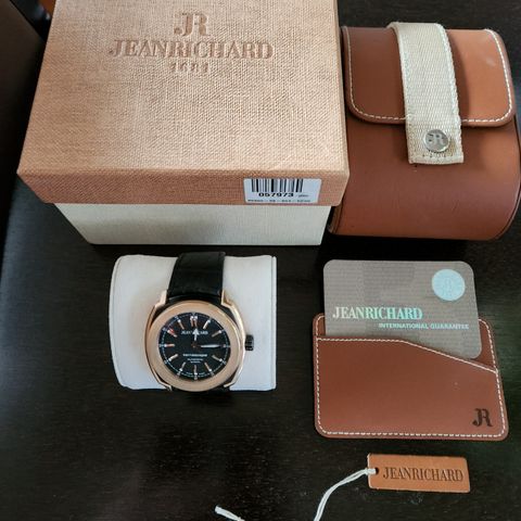 JEANRICHARD TERRASCOPE 18K ROSE GOLD and Steel UR.