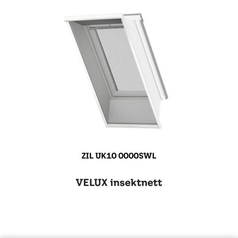 Velux insektsnett for takvindu.