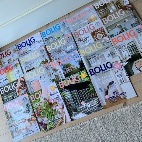 Danske Bolig Pluss interiørblader 19 stk