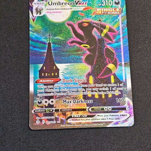 Pokemon-kort: Umbreon Vmax #215