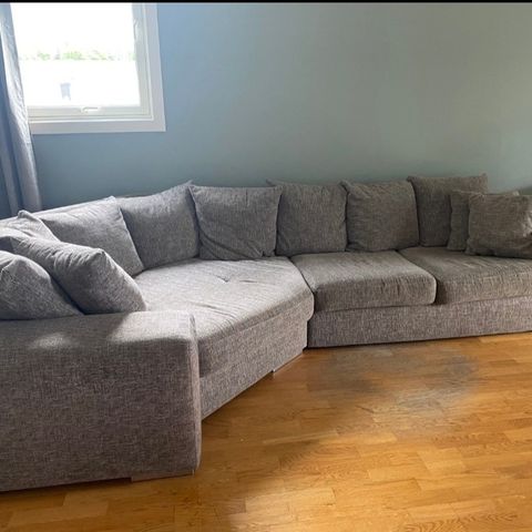 Strøken Crazy corner sofa (kan leveres)-renses før salg
