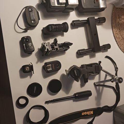 Div utstyr til kamera/filmopptak/musikk osv