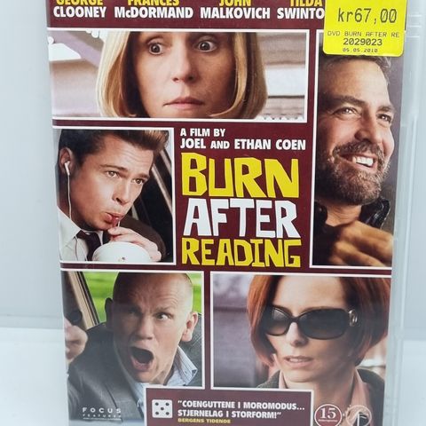 Burn after Reading. Dvd