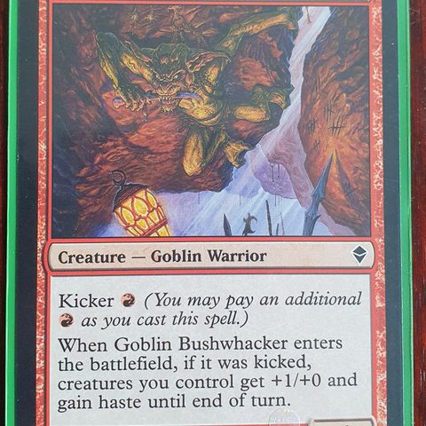 Magic the gathering kort. Goblin Bushwhacker