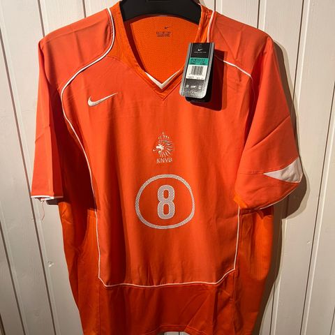 Vintage Nederland 2004 fotballdrakt med tag - Davids 8