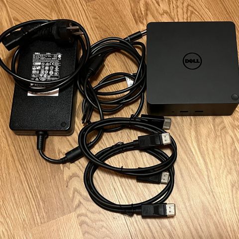 DELL Thunderbolt 3 Dock - TB16 med Dell 240W strømadapter