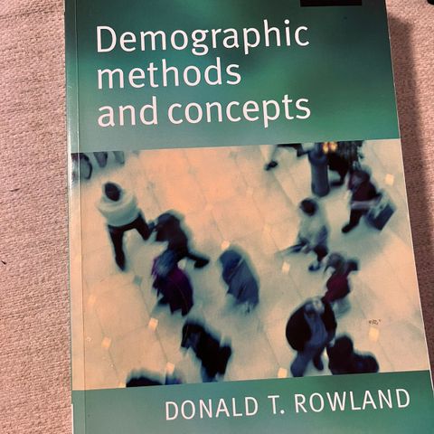 Demographic Methods and Concepts (samfunnsøkonomi)