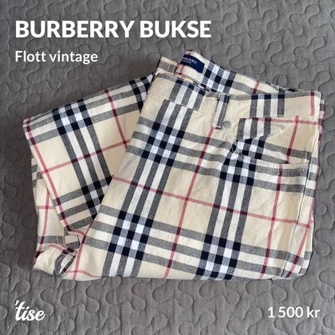 BURBERRY bukse - flott vintage!