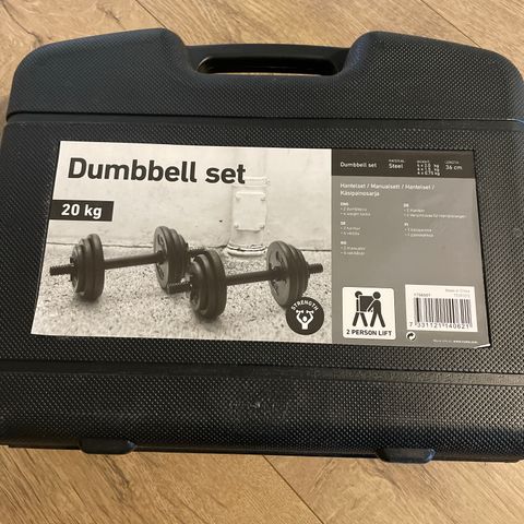 Dumbell set 20 kg