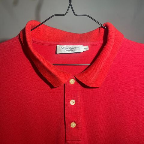 Yves Saint Lauren Polo Pique Vintage Strøken