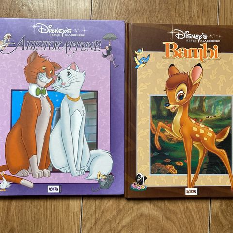 DISNEY’s beste klassikere. 2 barnebøker.