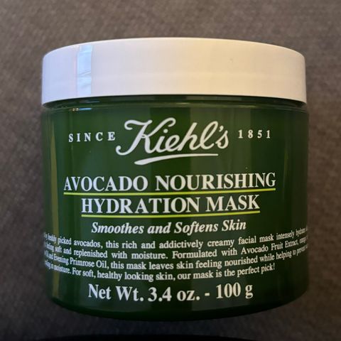 Kiehls Avocado nourishing hydration mask 100 ml