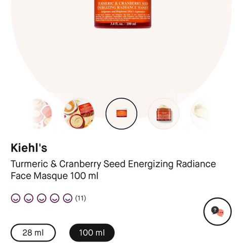 Kiehls Turmeric&cranberry mask 100 ml