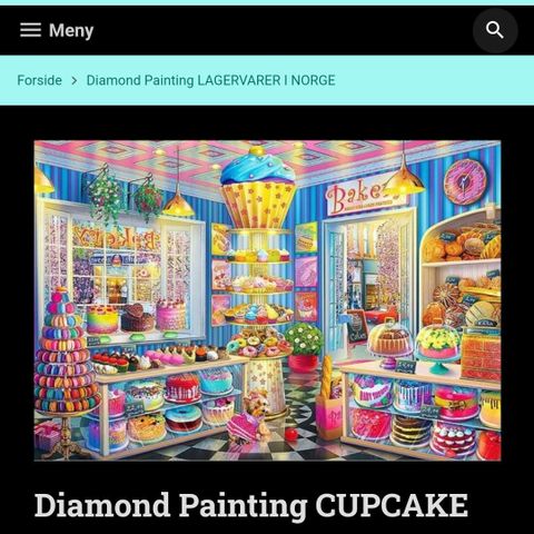 Diamond painting CUPCAKE