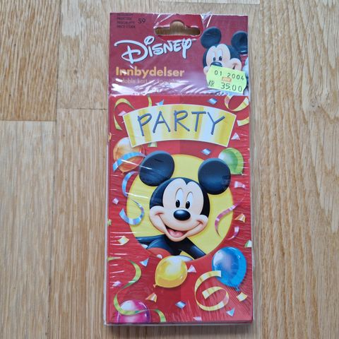 Disney Mikke Mus party invitasjoner (Ny og forseglet)