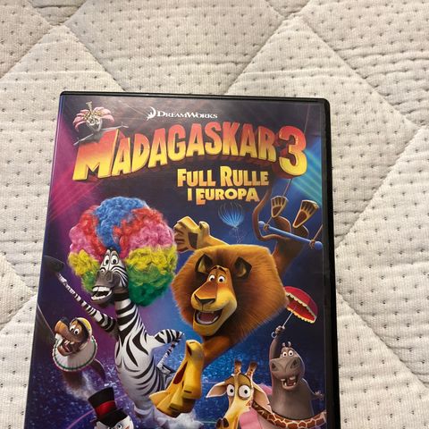 DVD Madagaskar 3. full rulle i Europa