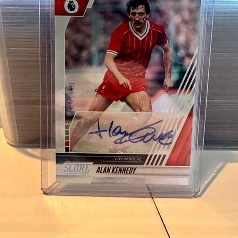 Alan Kennedy Auto Panini Score Fotballkort