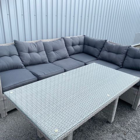 LOUNGSET MED HJØRNE SOFA