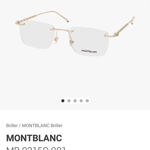 Montblanc garnityrbriller lite brukt!